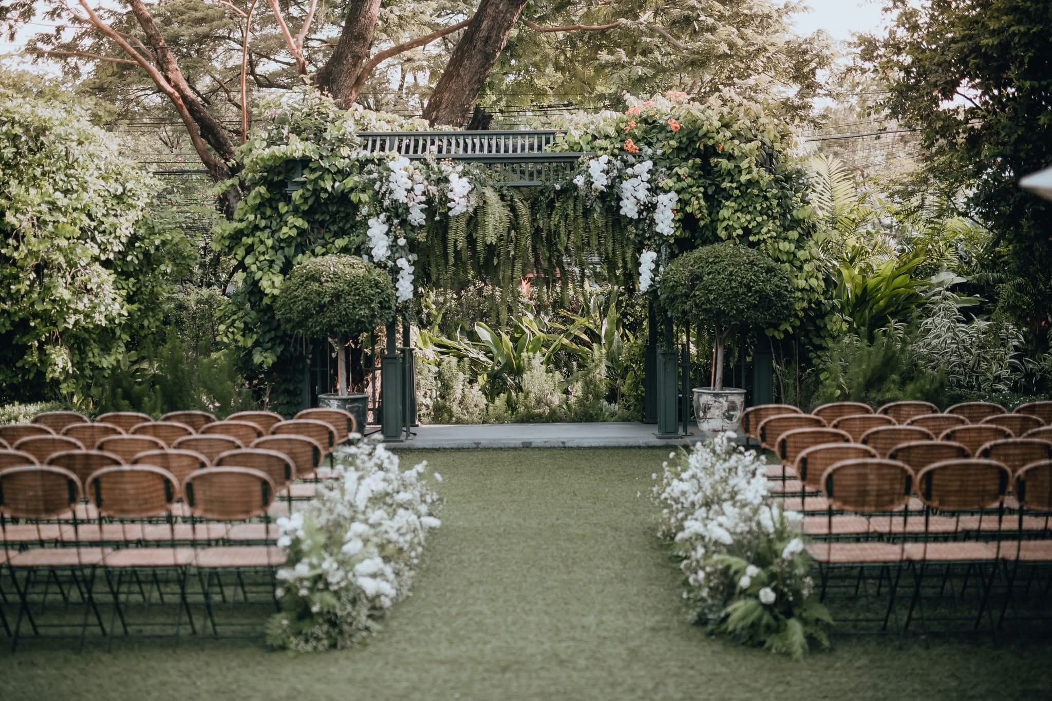 The garden ceremony at The Botanical House Bangkok